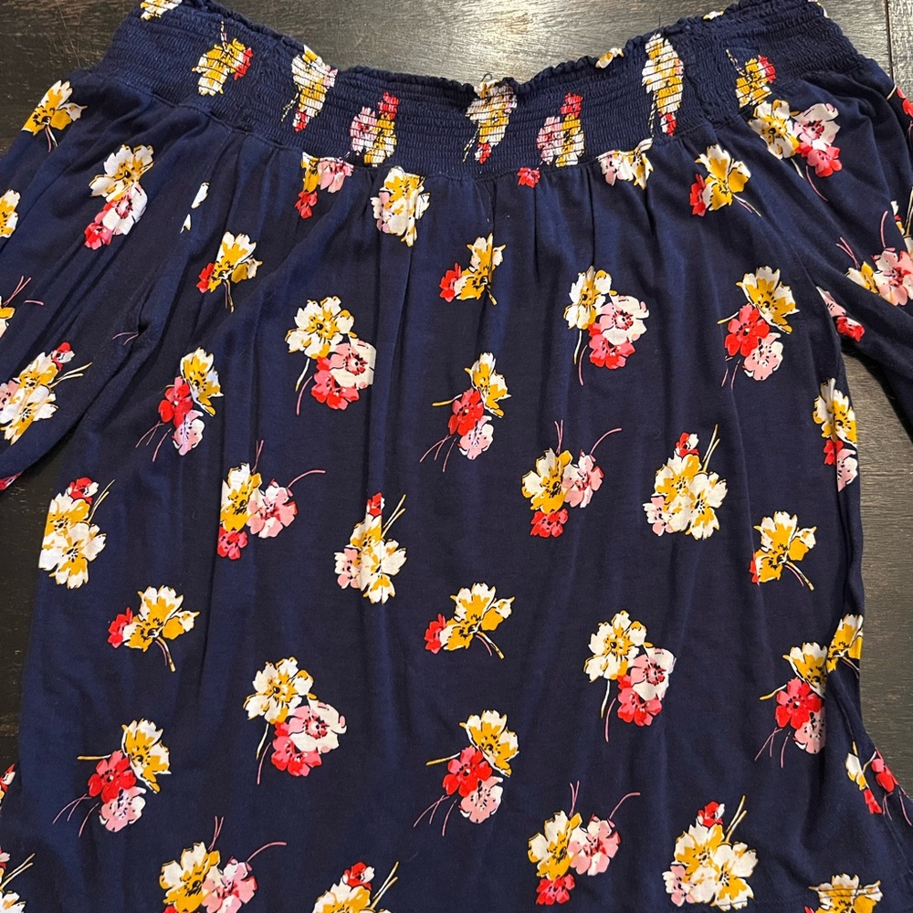 Off the shoulder floral top
